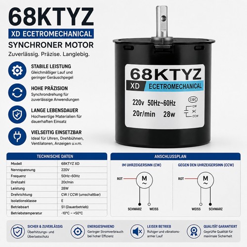 68ktyz synchronmotor ac220v - 68ktyz,